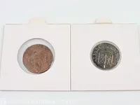 2x duiten nederland 1715, 1757 - afbeelding 4 van  6