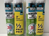2x duo verpakking acrylaat kit wit 30 min bison - afbeelding 1 van  1