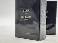 2x eau de parfum, 100 ml chanel, bleu de chanel - afbeelding 2 van  5