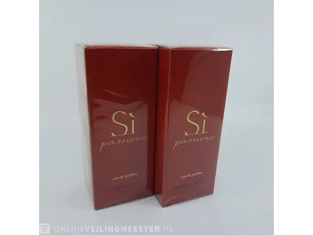 2x eau de parfum, 100 ml giorgio armani, sì passione, vaporisateur spray - afbeelding 1 van  4