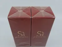 2x eau de parfum, 100 ml giorgio armani, sì passione, vaporisateur spray - afbeelding 2 van  4