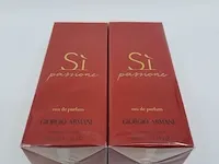 2x eau de parfum, 100 ml giorgio armani, sì passione, vaporisateur spray - afbeelding 3 van  4
