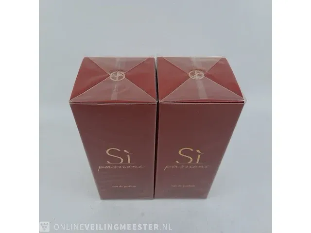 2x eau de parfum, 100 ml giorgio armani, sì passione, vaporisateur spray - afbeelding 2 van  4