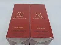2x eau de parfum, 100 ml giorgio armani, sì passione, vaporisateur spray - afbeelding 3 van  4