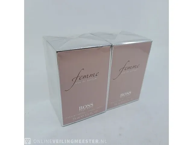2x eau de parfum, 75 ml hugo boss, femme, vaporisateur spray - afbeelding 1 van  4