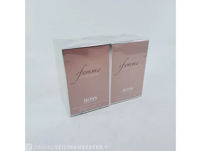 2x eau de parfum, 75 ml hugo boss, femme, vaporisateur spray - afbeelding 1 van  4