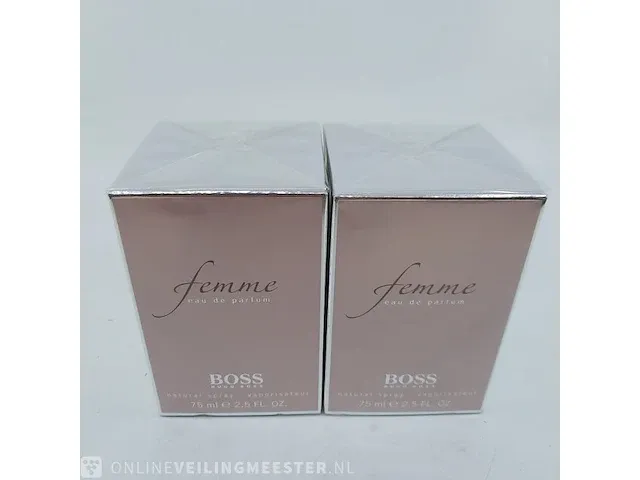 2x eau de parfum, 75 ml hugo boss, femme, vaporisateur spray - afbeelding 2 van  4
