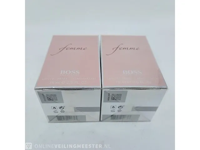2x eau de parfum, 75 ml hugo boss, femme, vaporisateur spray - afbeelding 3 van  4