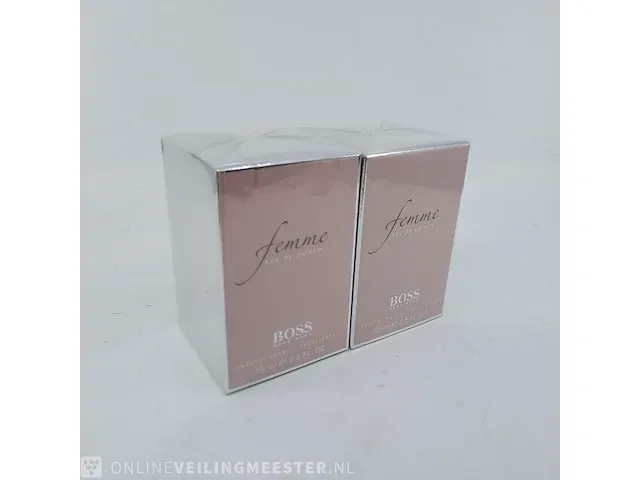 2x eau de parfum, 75 ml hugo boss, femme, vaporisateur spray - afbeelding 1 van  4