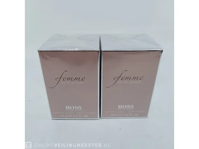 2x eau de parfum, 75 ml hugo boss, femme, vaporisateur spray - afbeelding 2 van  4