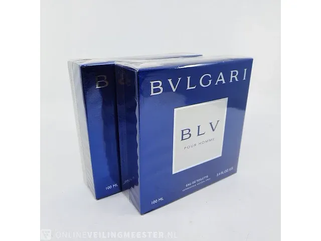 2x eau de toilette, 100 ml bvlgari, blv pour homme, vaporisateur spray - afbeelding 1 van  4