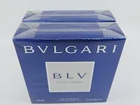 2x eau de toilette, 100 ml bvlgari, blv pour homme, vaporisateur spray - afbeelding 2 van  4