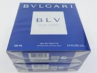 2x eau de toilette, 100 ml bvlgari, blv pour homme, vaporisateur spray - afbeelding 4 van  4