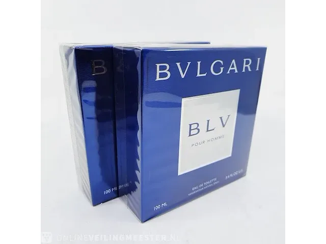 2x eau de toilette, 100 ml bvlgari, blv pour homme, vaporisateur spray - afbeelding 1 van  5