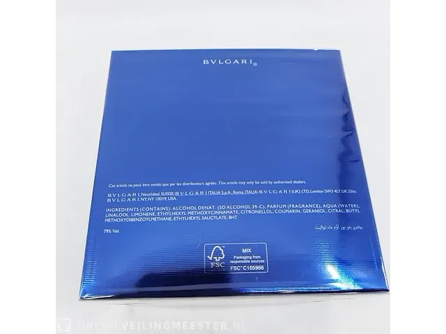 2x eau de toilette, 100 ml bvlgari, blv pour homme, vaporisateur spray - afbeelding 4 van  5