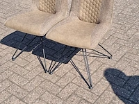 2x eetkamerstoel industrial, zazuhome, "carro", beige - afbeelding 1 van  2