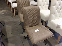 2x eetkamerstoel industrial, zazuhome, "carro", beige - afbeelding 2 van  2