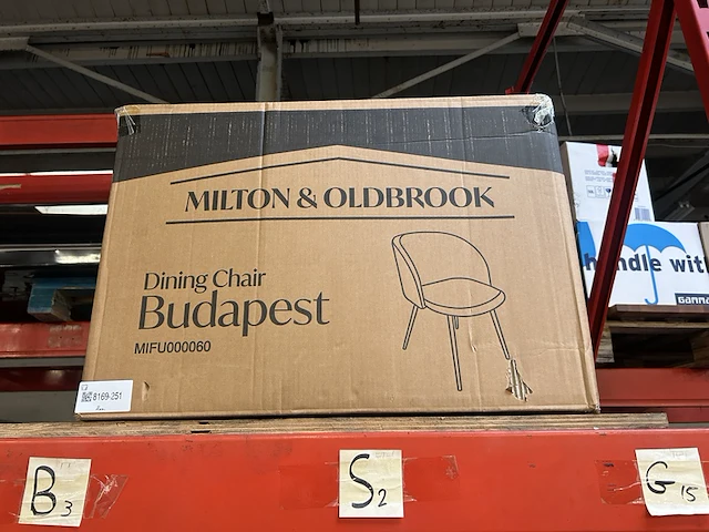 2x eetkamerstoel milton & oldbrook, budapest - afbeelding 4 van  6