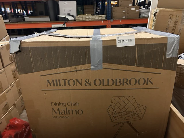 2x eetkamerstoel milton & oldbrook, malmo - afbeelding 1 van  2