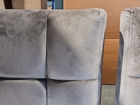 2x eetkamerstoel richmond zilveren ring, zazuhome, taupe - afbeelding 6 van  6