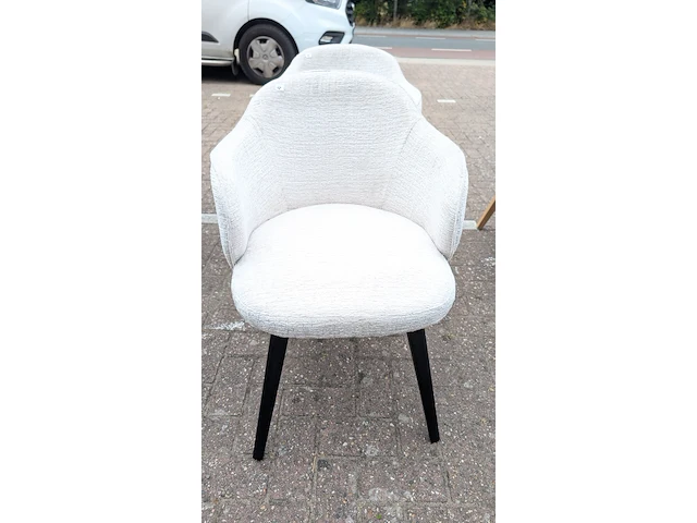 2x eetkamerstoelen jane boucle, zazuhome, beige - afbeelding 2 van  6