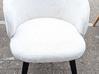 2x eetkamerstoelen jane boucle, zazuhome, beige - afbeelding 2 van  6