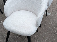 2x eetkamerstoelen jane boucle, zazuhome, beige - afbeelding 5 van  6