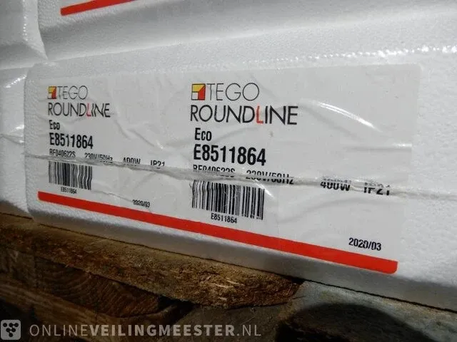 2x elektrische kachel drl, tego roundline, wit, , 60x20cm - afbeelding 3 van  3
