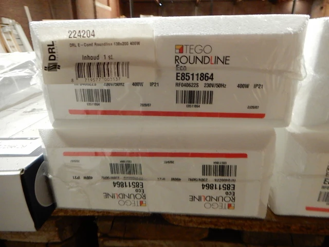 2x elektrische kachel drl, tego roundline, wit - afbeelding 3 van  3