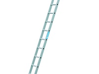 2x enkele ladder met gefelste sporten 10 sporten zarges, strato dl 44810 - afbeelding 1 van  5