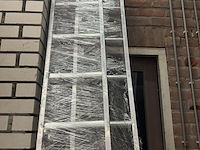 2x enkele ladder met gefelste sporten 10 sporten zarges, strato dl 44810 - afbeelding 2 van  5