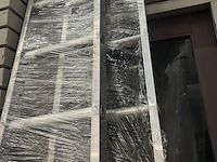 2x enkele ladder met gefelste sporten 10 sporten zarges, strato dl 44810 - afbeelding 4 van  5