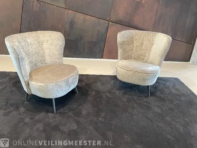 2x fauteuils furninova, grijs - afbeelding 1 van  8