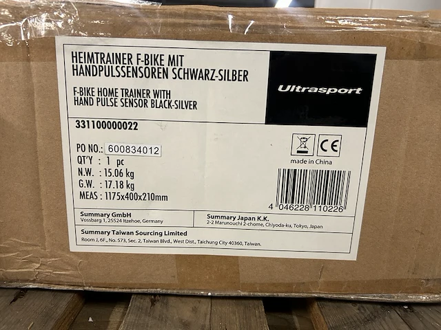 2x fitness hometrainer ultrasport, wellactive, f-bike - afbeelding 5 van  6