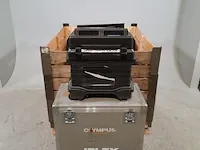2x flightcase en 2x koffer o.a iplex / olympus