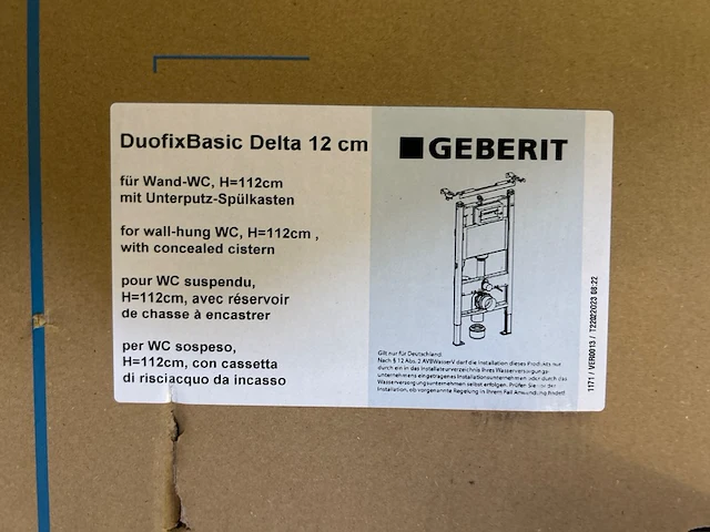 2x geberit duofixbasic delta 12 cm voor wandtoilet - afbeelding 3 van  5