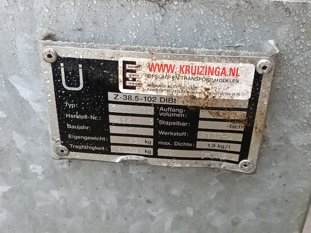 2x gegalvaniseerde lekbak, 2033, bouwjaar 2003 - afbeelding 7 van  7