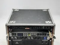 2x geluidsmixer en 1x versterker in flightcase o.a. behringer - afbeelding 1 van  6