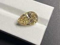 2x genuine pear brilliant shape cut 2.00 carat each (certified) - afbeelding 3 van  4