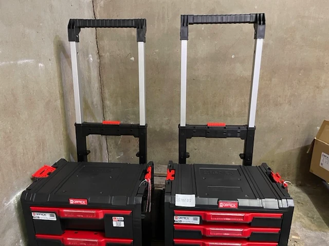 2x gereedschaps-trolley, qbrick pro , cart 2 + 3 plus drawer - afbeelding 2 van  2