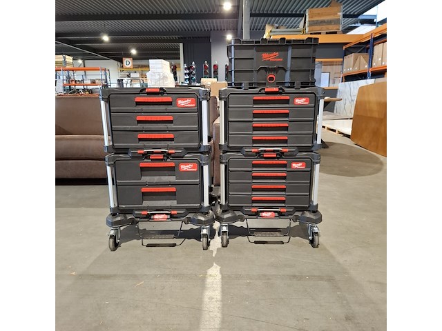 2x gereedschapskarren , milwaukee - afbeelding 1 van  10