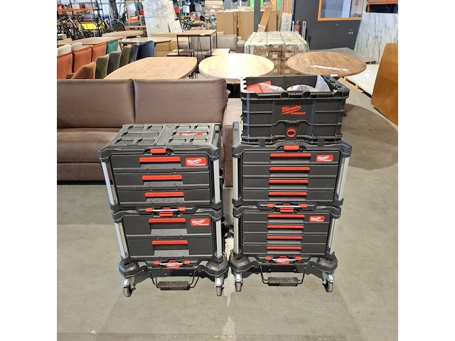 2x gereedschapskarren , milwaukee - afbeelding 3 van  10
