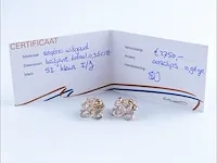 2x getaxeerde gouden oorbellen - afbeelding 3 van  8