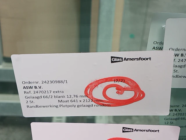 2x glasbok met diverse glasplaten - afbeelding 6 van  20