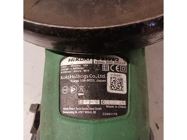 2x haakse slijper, hikoki, 1x g23sw2 - afbeelding 12 van  13