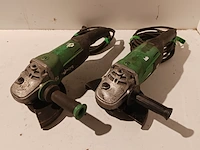 2x haakse slijper, hitachi, g23sc3 - afbeelding 1 van  13