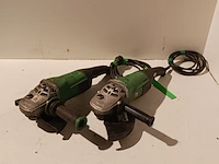 2x haakse slijper, hitachi - afbeelding 1 van  12