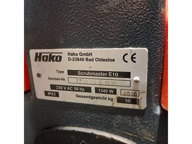 2x hako scrubmaster e10, hako, e10, grijs / chroom, 2016 - afbeelding 8 van  9
