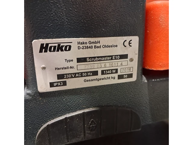 2x hako scrubmaster e10, hako, e10, grijs / chroom, 2016 - afbeelding 9 van  9