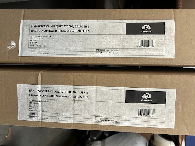 2x hangstoelmet dwarsstang ultranatura, serie bali - afbeelding 3 van  5